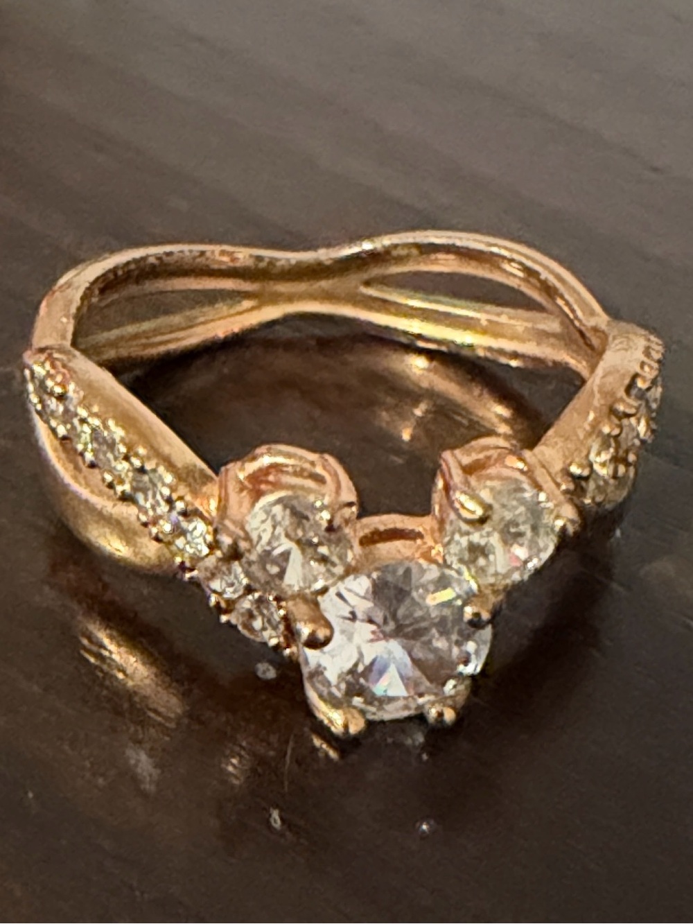 Disney Ring-Rose Gold Cubic Zirconia Mickey